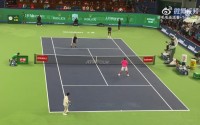 够吹一阵的了😂上海大师赛双打活动，樊振东对费德勒发出ACE球